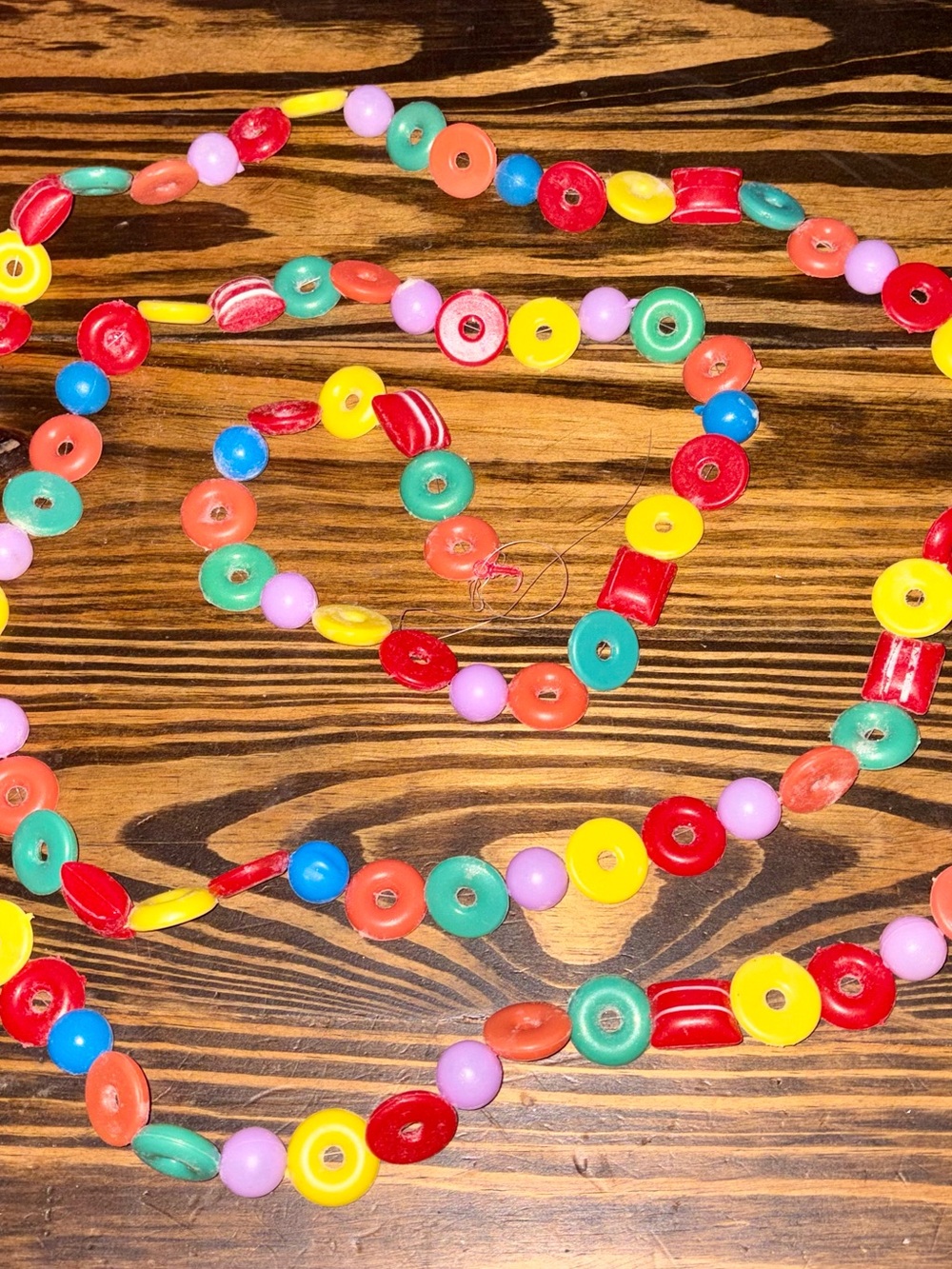 9ft long Vintage Christmas Plastic Candy Garland